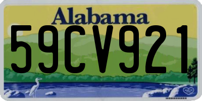 AL license plate 59CV921