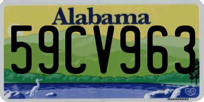 AL license plate 59CV963