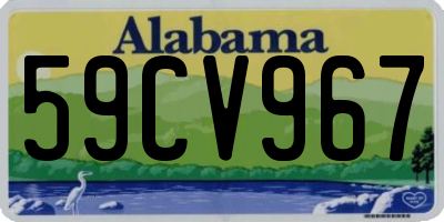 AL license plate 59CV967