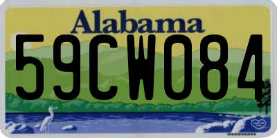 AL license plate 59CW084