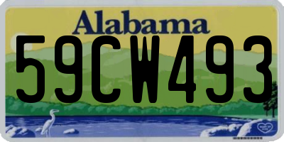 AL license plate 59CW493