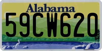 AL license plate 59CW620
