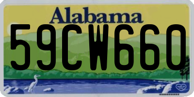 AL license plate 59CW660