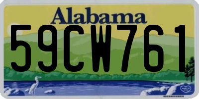 AL license plate 59CW761