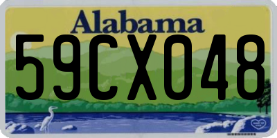 AL license plate 59CX048