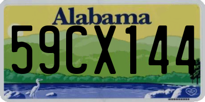 AL license plate 59CX144