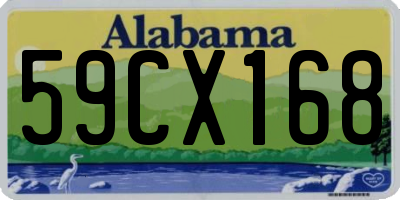 AL license plate 59CX168