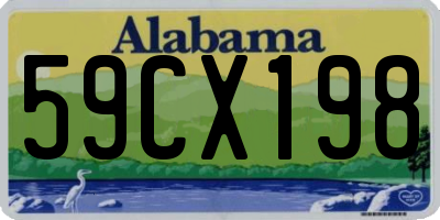 AL license plate 59CX198