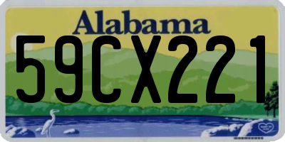 AL license plate 59CX221