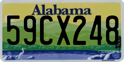 AL license plate 59CX248