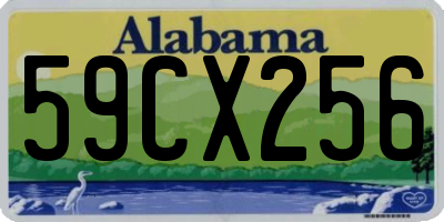 AL license plate 59CX256