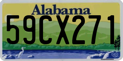 AL license plate 59CX271