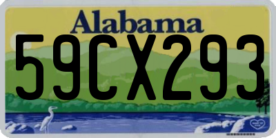 AL license plate 59CX293