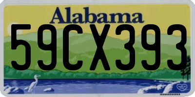 AL license plate 59CX393