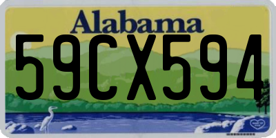 AL license plate 59CX594