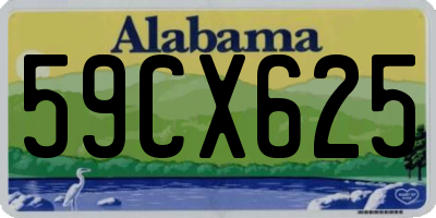 AL license plate 59CX625