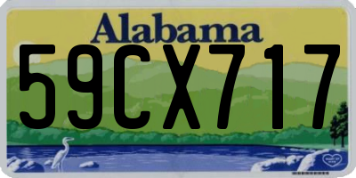 AL license plate 59CX717