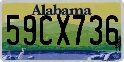 AL license plate 59CX736