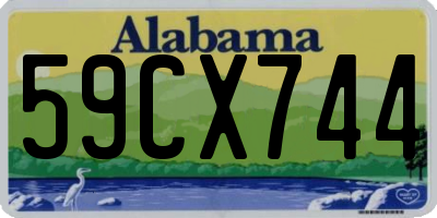 AL license plate 59CX744