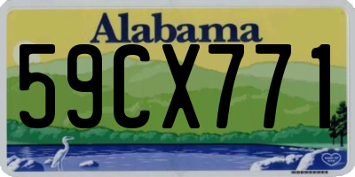 AL license plate 59CX771