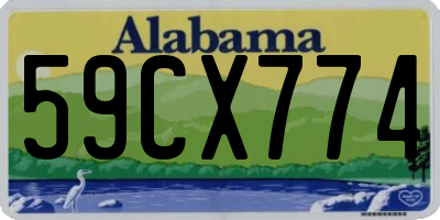 AL license plate 59CX774