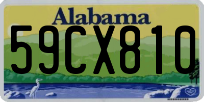 AL license plate 59CX810