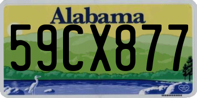 AL license plate 59CX877