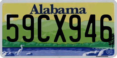 AL license plate 59CX946