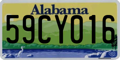 AL license plate 59CY016