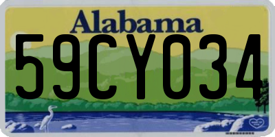 AL license plate 59CY034
