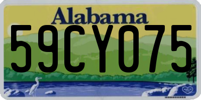 AL license plate 59CY075