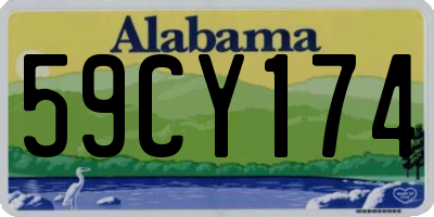 AL license plate 59CY174