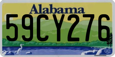 AL license plate 59CY276