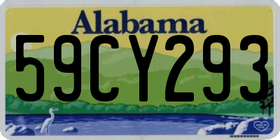 AL license plate 59CY293
