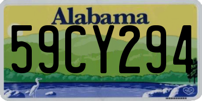 AL license plate 59CY294