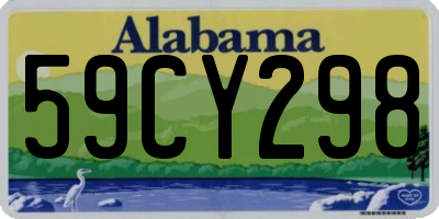 AL license plate 59CY298