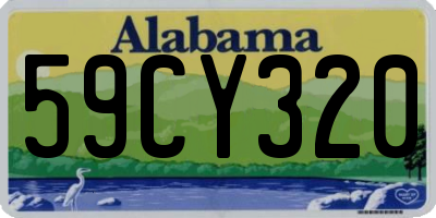 AL license plate 59CY320