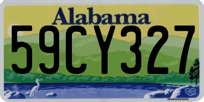 AL license plate 59CY327