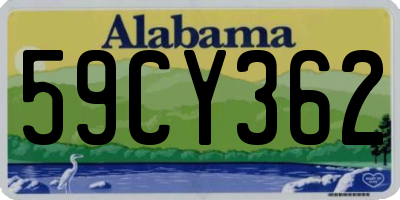 AL license plate 59CY362