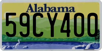 AL license plate 59CY400