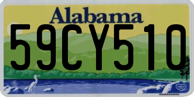 AL license plate 59CY510