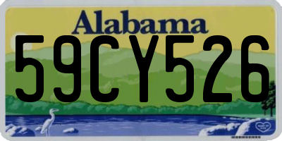 AL license plate 59CY526