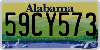 AL license plate 59CY573