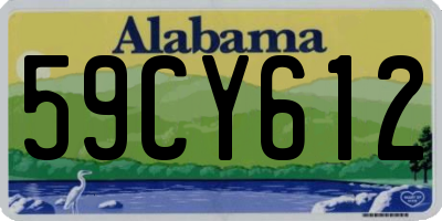 AL license plate 59CY612