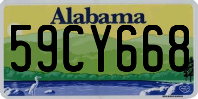 AL license plate 59CY668
