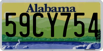 AL license plate 59CY754