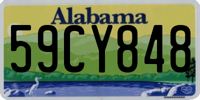 AL license plate 59CY848