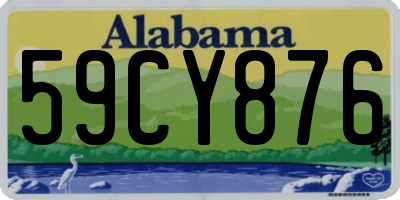 AL license plate 59CY876