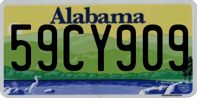 AL license plate 59CY909