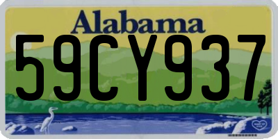 AL license plate 59CY937
